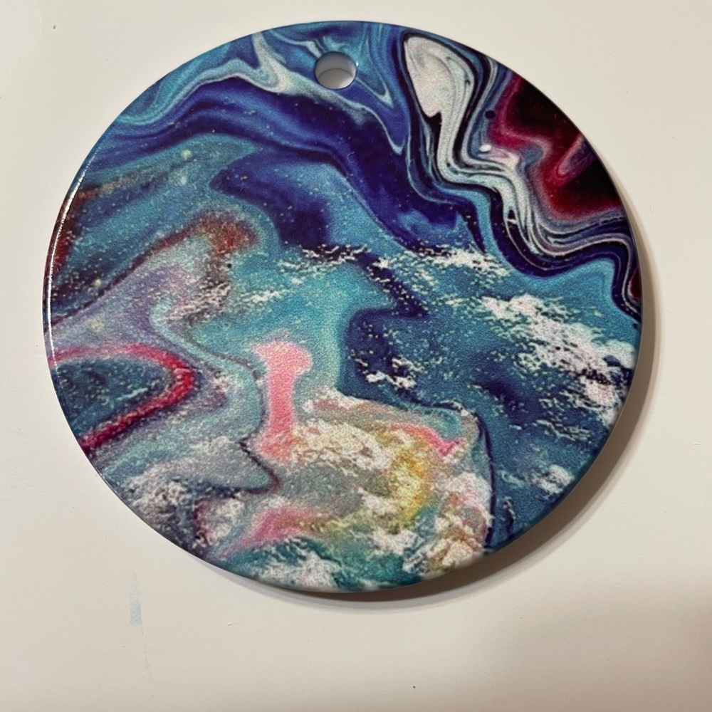 Marble Ornament 2.95 round